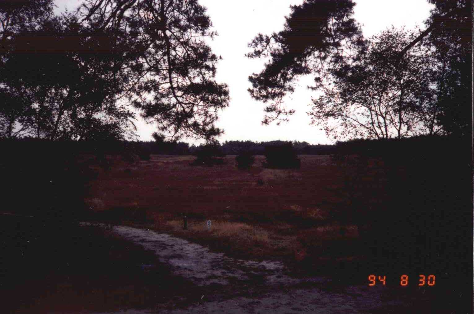 de prehistorische weg werd in de voor-vorige eeuw nog gebruikt