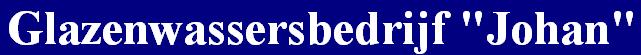 Premium sponsor Glazenwassersbedrijf Johan